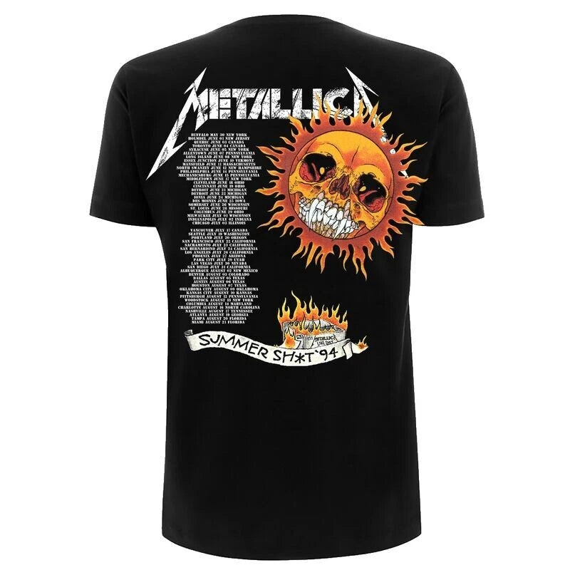 FLAMING SKULL TOUR 94 - METALLICA - T-SHIRT