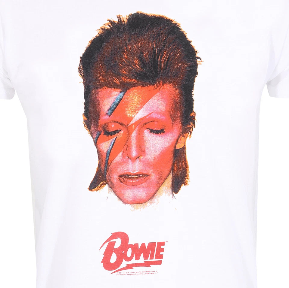 Official David Bowie Aladdin Sane T-Shirt Iconic Music Graphic Fan Gift Apparel