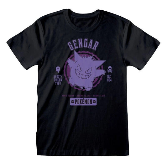 Official Pokémon Collegiate Gengar T-Shirt Fan Apparel for Ghost-Type Fans