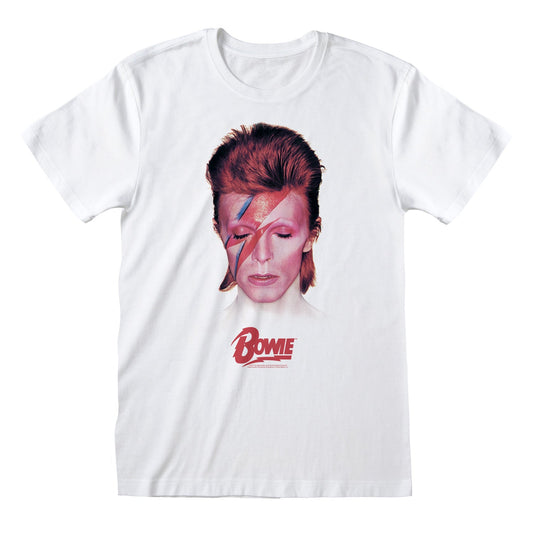 Official David Bowie Aladdin Sane T-Shirt Iconic Music Graphic Fan Gift Apparel