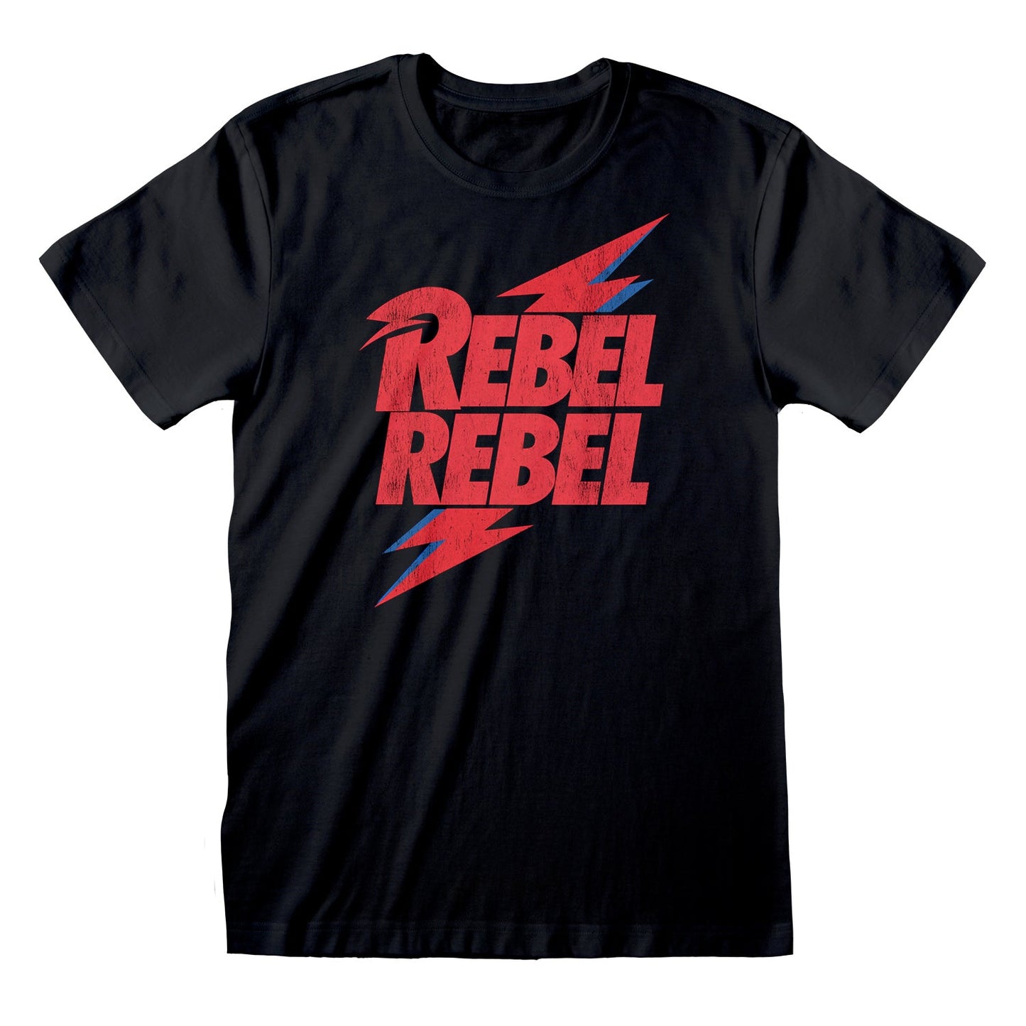Official David Bowie Rebel Rebel T-Shirt Iconic Music Graphic Tee Fan Apparel