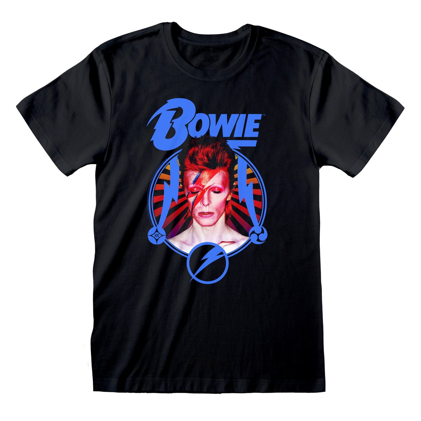 Official David Bowie Starburst T-Shirt Iconic Rock Legend Graphic Fan Gift Wear