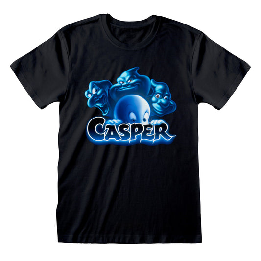Official Casper Movie Tee Film Title Logo Black Unisex Graphic T-Shirt Apparel
