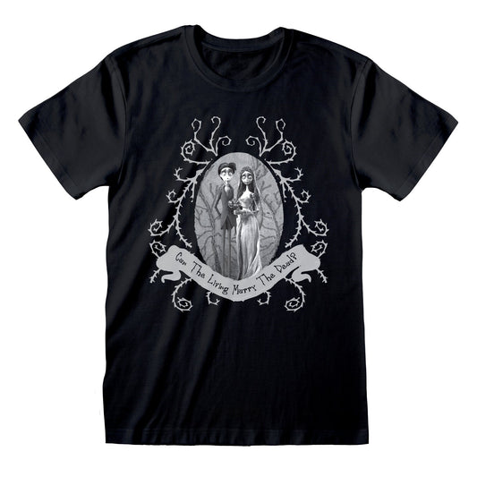 Official Corpse Bride Tee Dead Wedding Graphic Black Unisex T-Shirt Apparel Wear