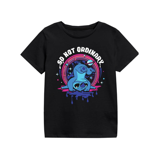 Official Disney Lilo & Stitch T-Shirt– So Not Ordinary Front & Back Print Gift