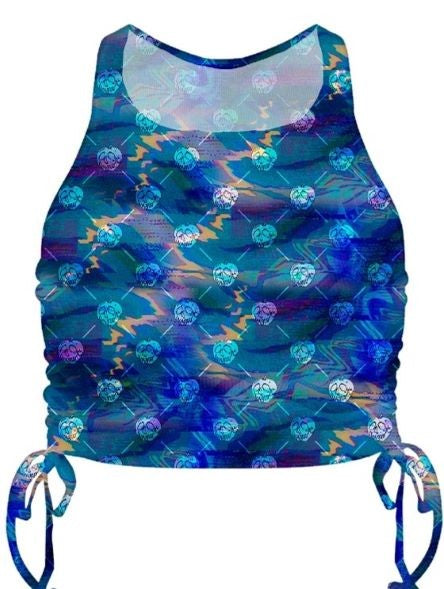 Disney Villains Glitch Women's Ruched Tie Vest