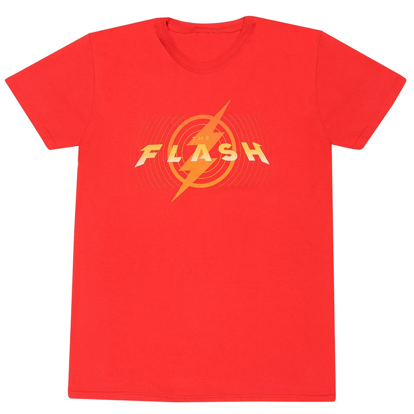 Official The Flash Logo T-Shirt Red Unisex Flash Movie Graphic Fan Apparel Tee