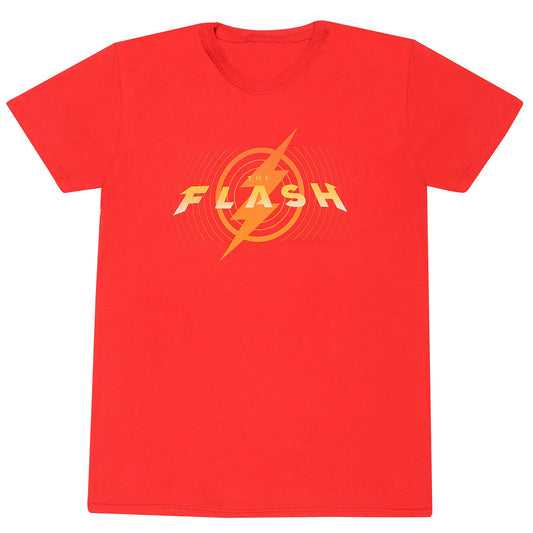 Official The Flash Logo T-Shirt Red Unisex Flash Movie Graphic Fan Apparel Tee
