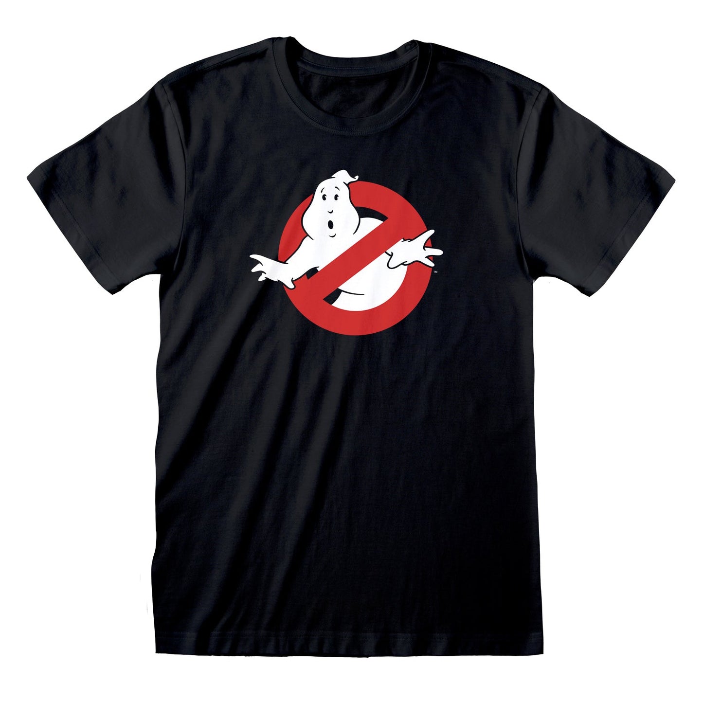 Official Ghostbusters Black Unisex T-Shirt with Classic Logo Retro Fan Merch