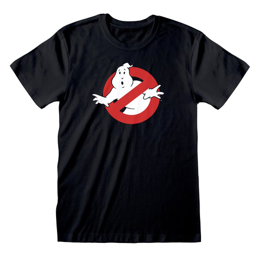 Official Ghostbusters Black Unisex T-Shirt with Classic Logo Retro Fan Merch