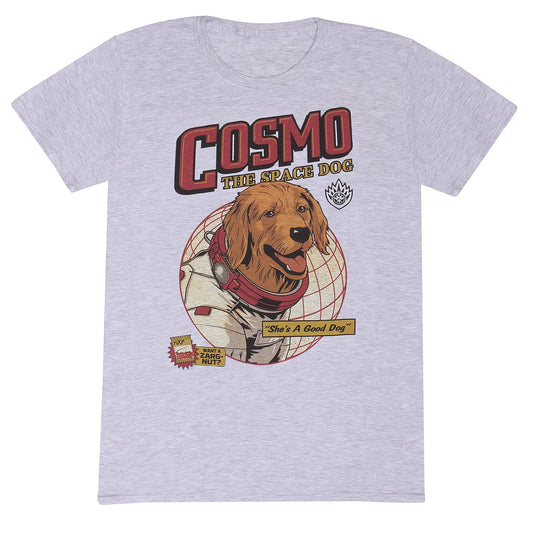 Official GOTG Vol 3 Cosmo Space Dog T-Shirt Fan Gift Outfit Graphic Marvel Tee