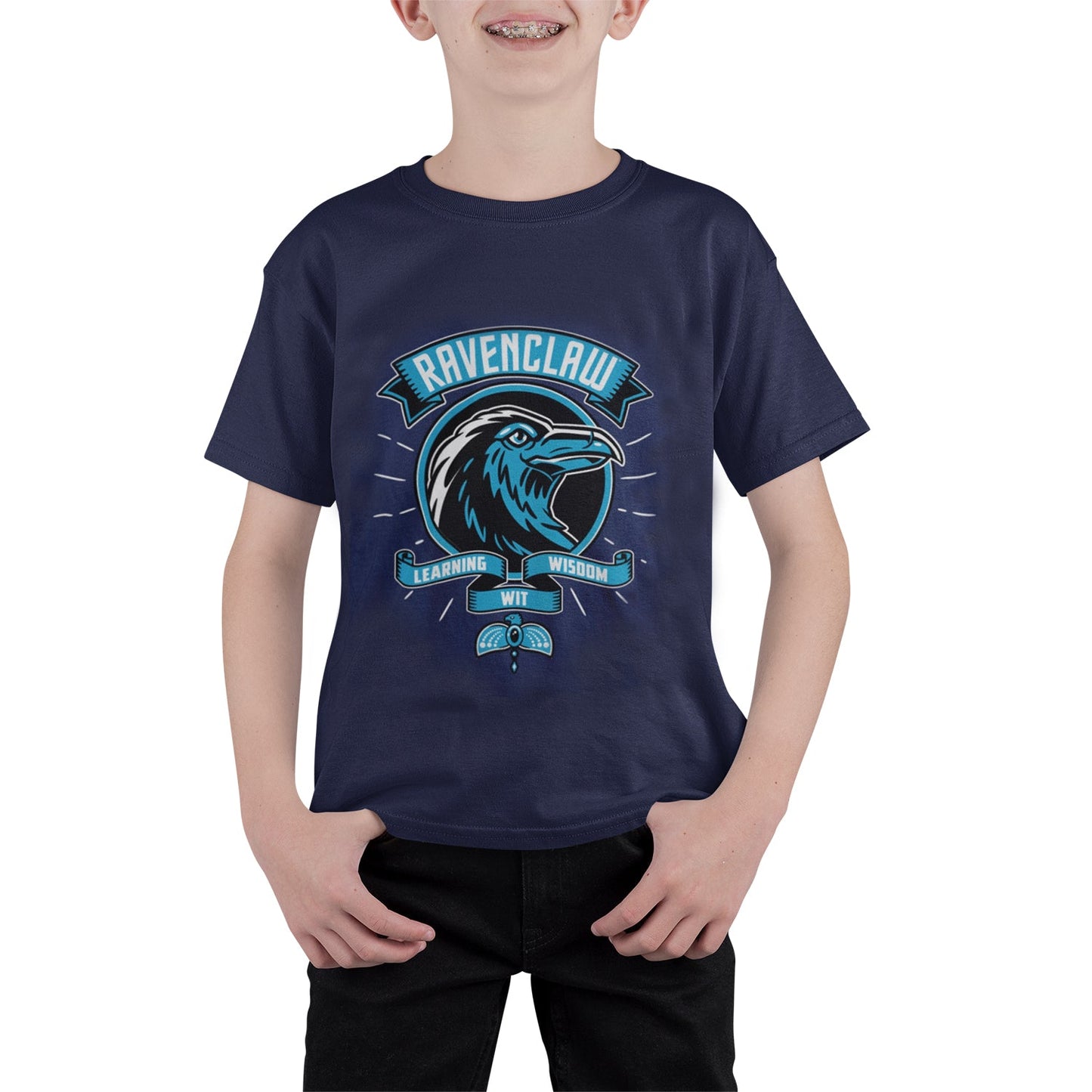 Official Harry Potter Comic Style Ravenclaw Kids T-Shirt Fan Apparel Gift Wear
