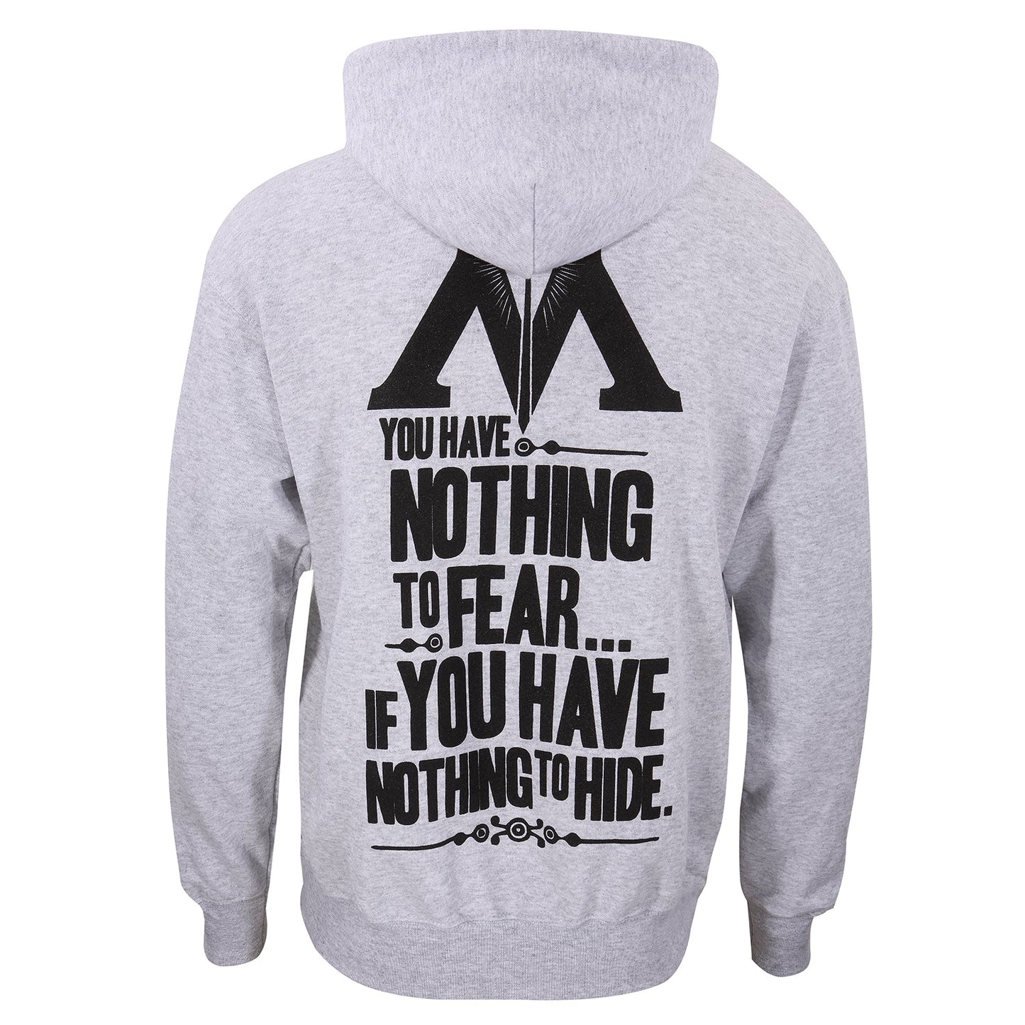 Official Harry Potter Hoodie – Nothing to Fear Front & Back Print Fan Apparel