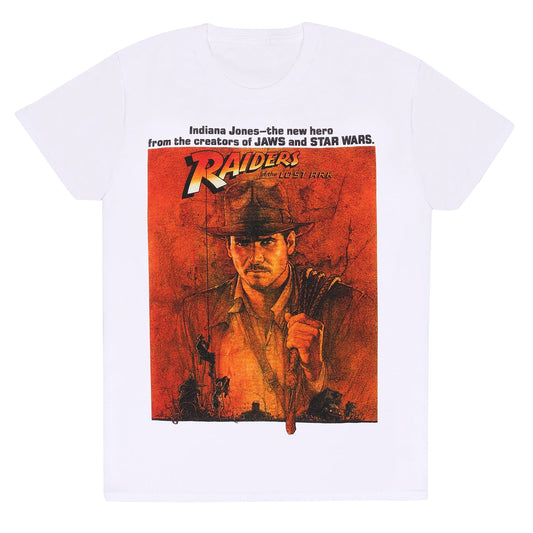 Official Indiana Jones Raiders Of The Lost Ark Poster T-Shirt Fan Apparel Wear