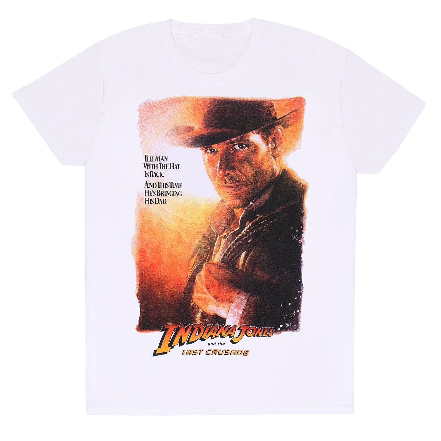 Official Indiana Jones The Last Crusade Poster T-Shirt Fan Apparel Adventure Tee