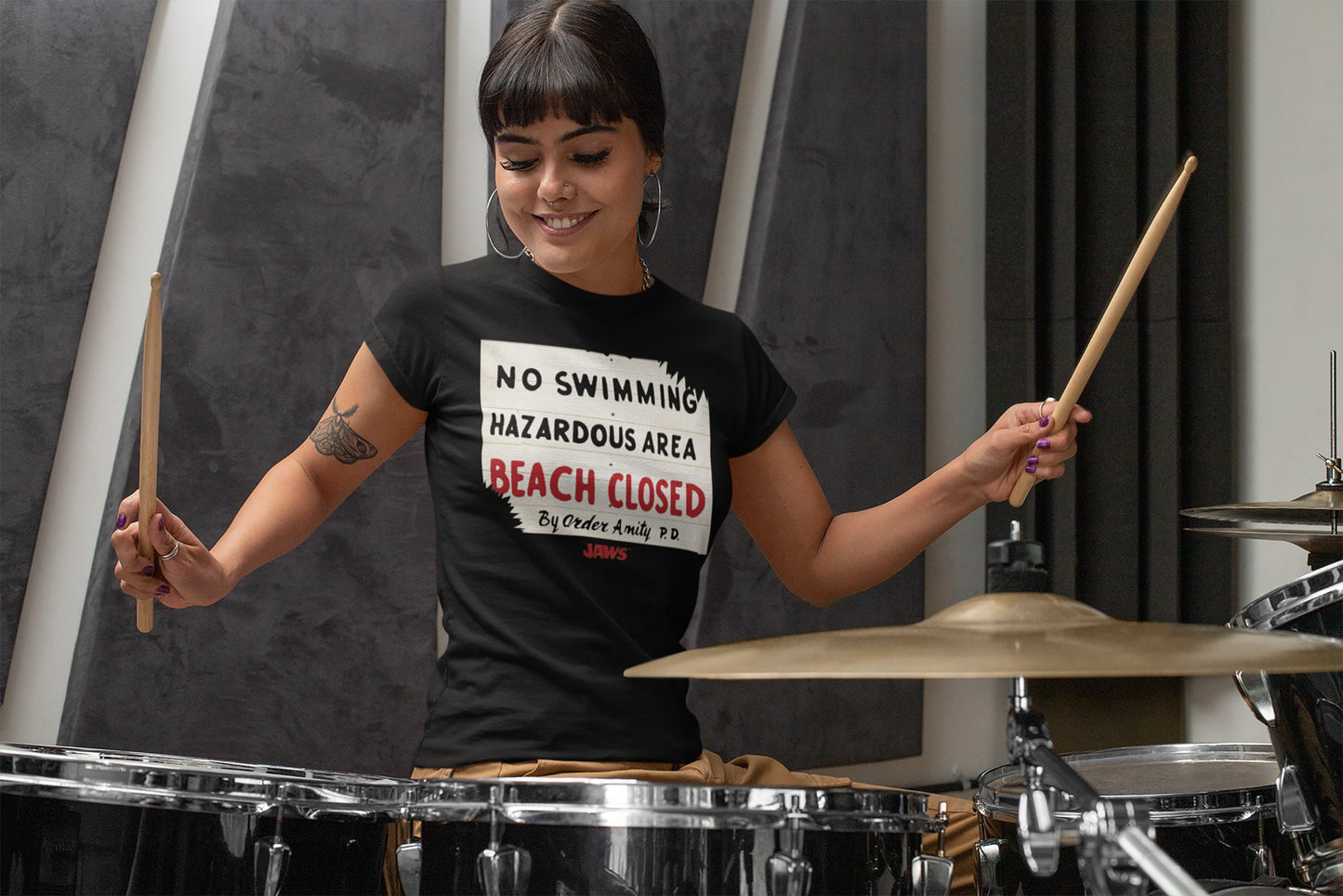 Jaws No Swimming T-Shirt