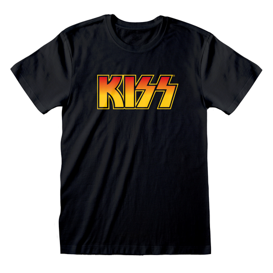Official KISS Logo Graphic T-Shirt Fan Gift Outfit Rock Band Music Concert Wear