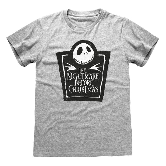 Nightmare Before Christmas Jack Box Logo T-Shirt Tim Burton Fan Apparel