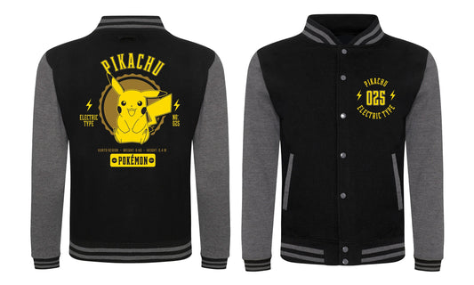 Pokemon Collegiate Pikachu Unisex Varsity Jacket