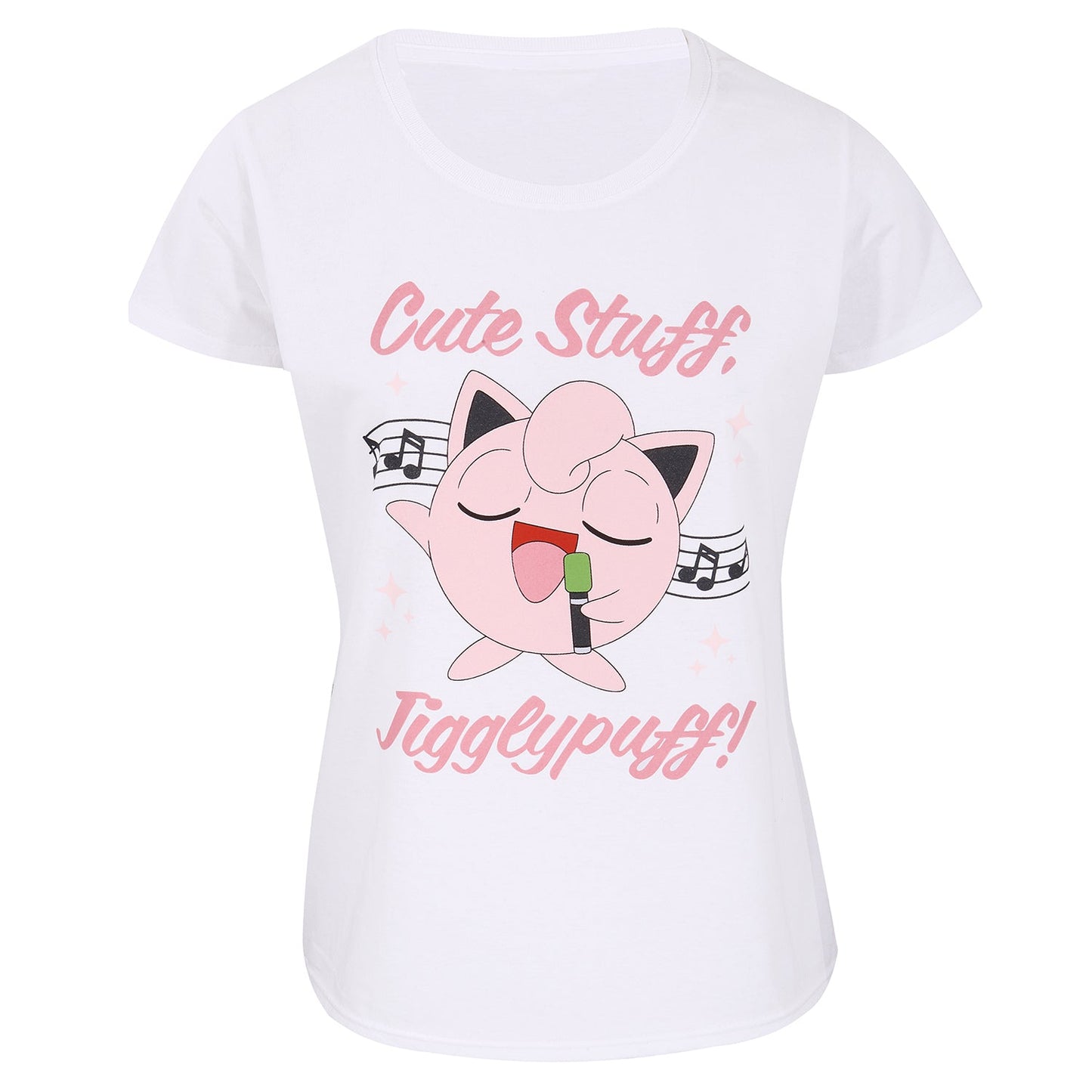 Official Pokémon Jigglypuff Sing Along T-Shirt Unisex Fitted Retro Fan Apparel