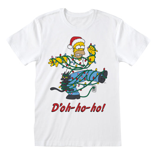 Official Simpsons Ho Ho Doh T-Shirt Unisex Retro Graphic Tee Funny Fan Apparel