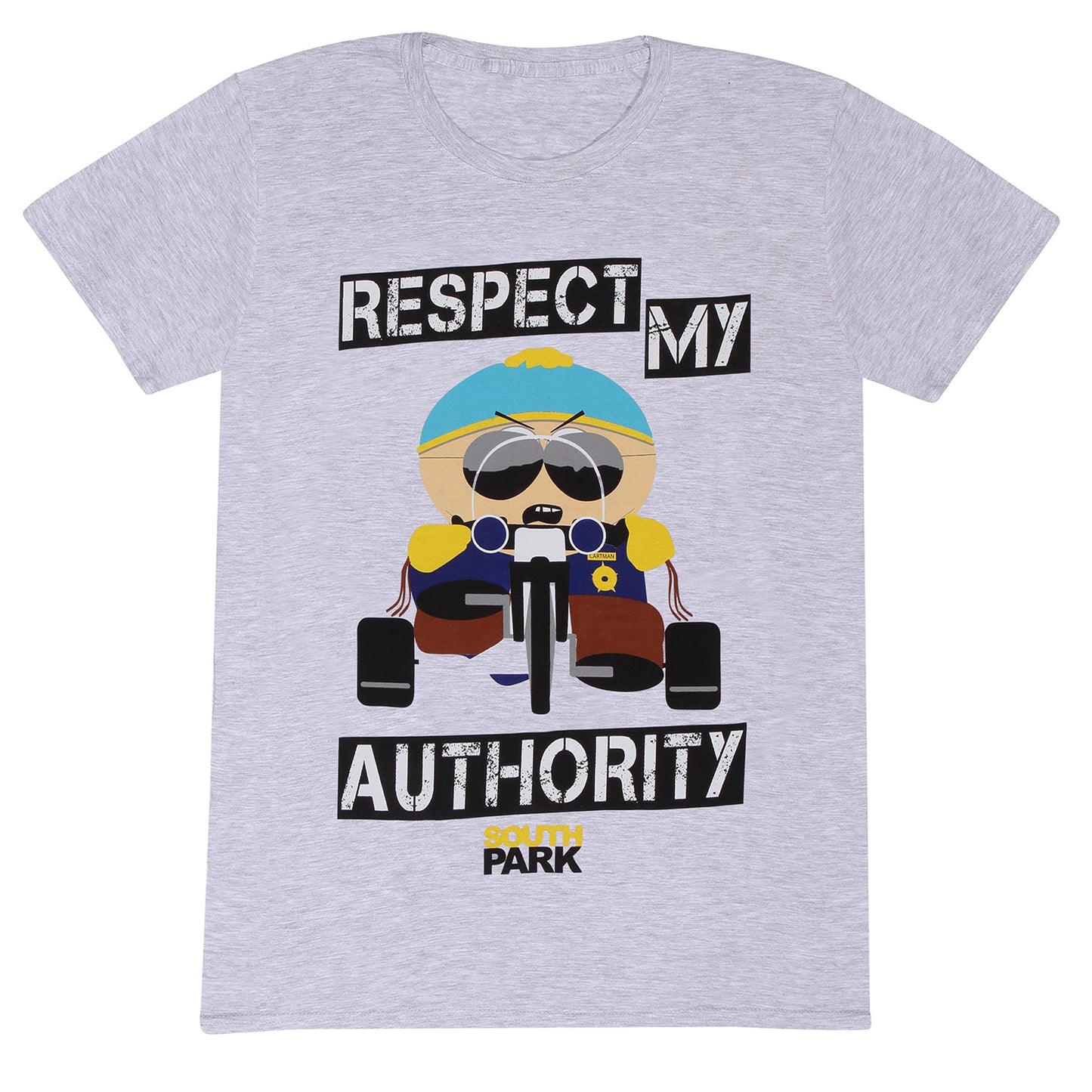 Official South Park "Respect My Authority" Eric Cartman Graphic T-Shirt S-2XL