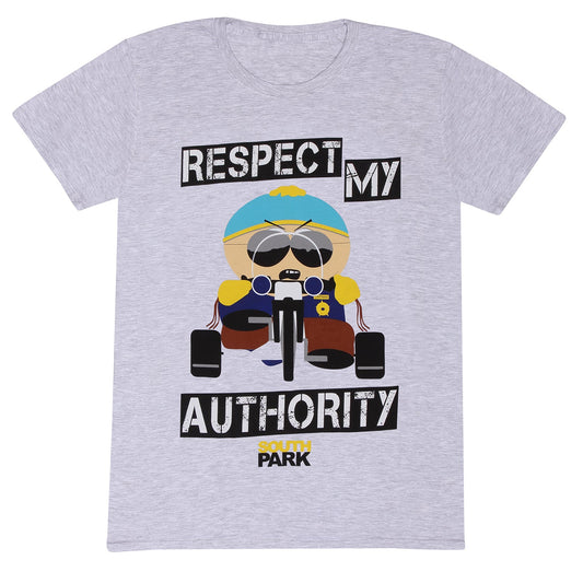 Official South Park "Respect My Authority" Eric Cartman Graphic T-Shirt S-2XL