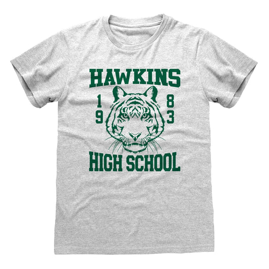 Official Stranger Things Hawkins High School T-Shirt Vintage Fan Apparel Gift