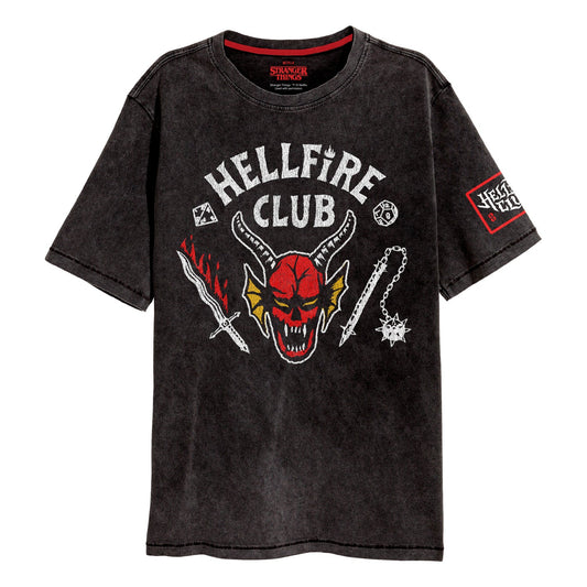 Official Stranger Things Hellfire Crest T-Shirt Fan Apparel Gift Outfit Graphic