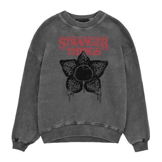 Official Stranger Things Horror Silhouette Sweatshirt Unisex Retro 80s Merch