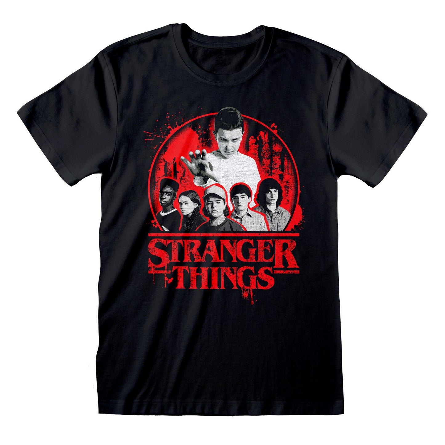 Official Stranger Things Circle Logo T-Shirt Unisex Retro 80s Fan Apparel Tee