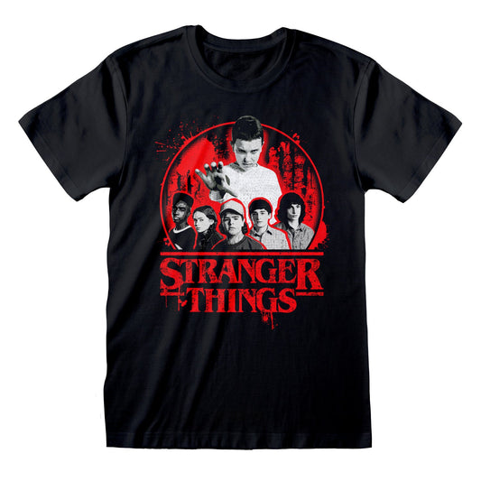 Official Stranger Things Circle Logo T-Shirt Unisex Retro 80s Fan Apparel Tee