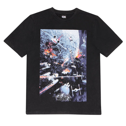 Official Star Wars T-Shirt – Classic Space War Retro Galactic Battle Fan Graphic