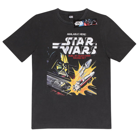 Official Star Wars T-Shirt – Classic Racing Set Retro Galactic Speedway Fan Tee