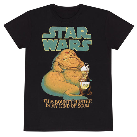 Official Star Wars Jabba My Kind of Scum Men's T-Shirt Retro Graphic Sci-Fi Tee