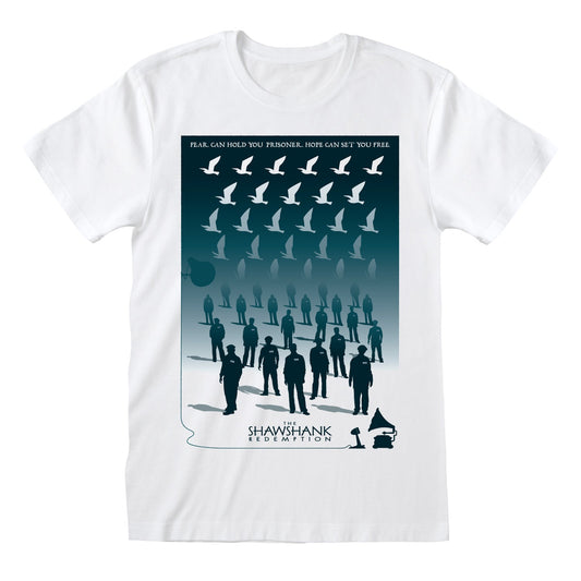 Official Shawshank Redemption Crowd WB10 Poster T-Shirt Unisex Vintage Movie